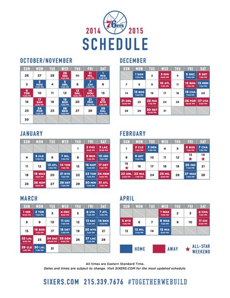 76ers game schedule